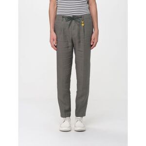 Manuel Ritz Men Linen Slim Fit Trousers With Drawstring Manuel Ritz